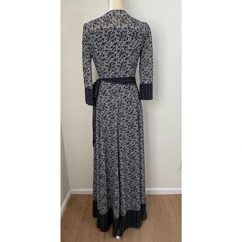 Tularosa Jolene Wrap Maxi Dress Size XS Navy Floral